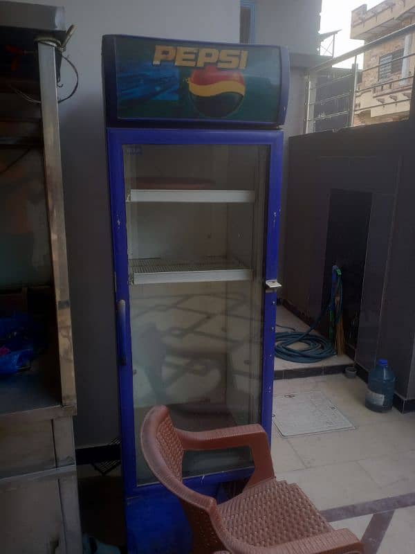 fries counter + Shwarma Machine + Chiller + racks 2 piec 3