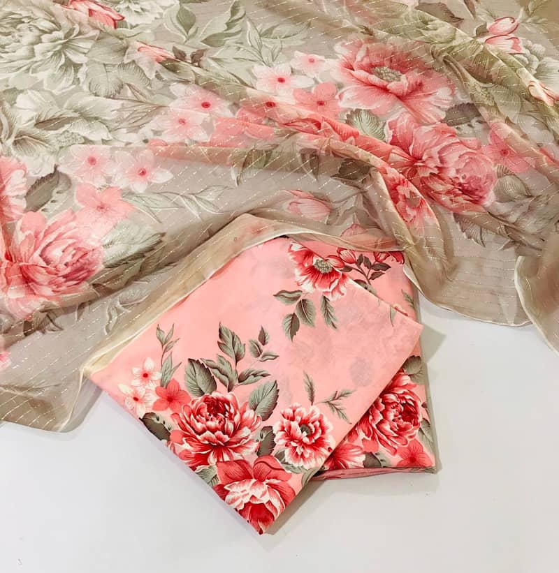 3pcs suit / lawn collection / for sale 4