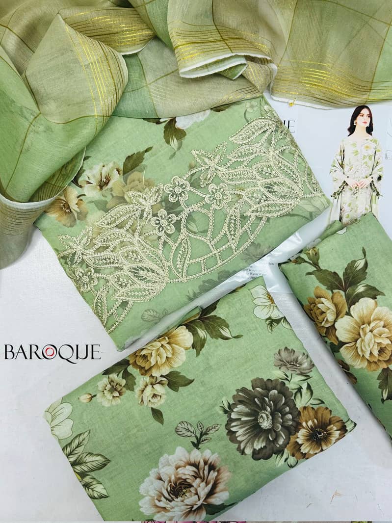 3pcs suit / lawn collection / for sale 5