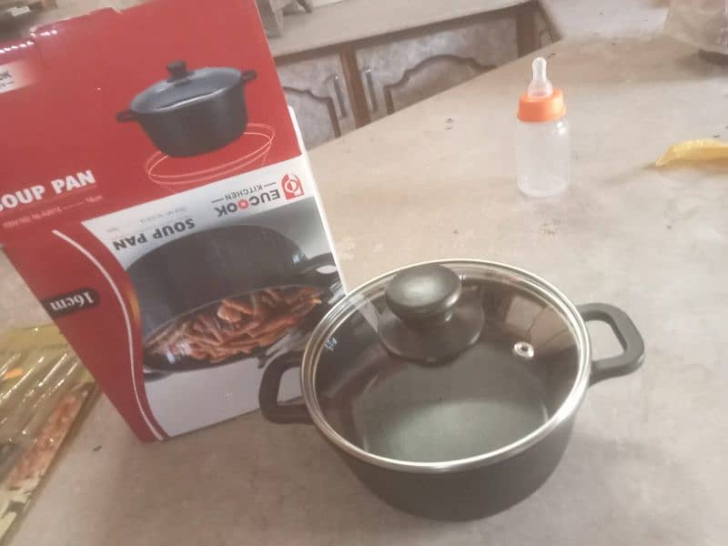 9  piece non stick set new hai box pack 5