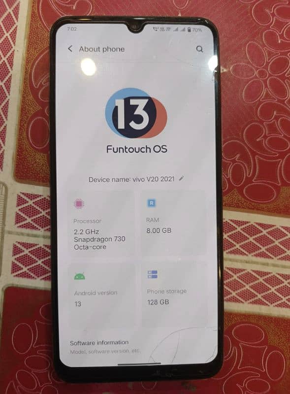 Vivo V20  8GB/GB128 1