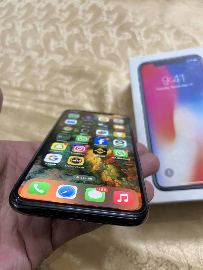 Iphone X 64 gb PTA APPROVED , NEW CONDITION 1