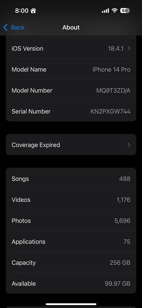 iPhone 14pro 256gb non Pta 1