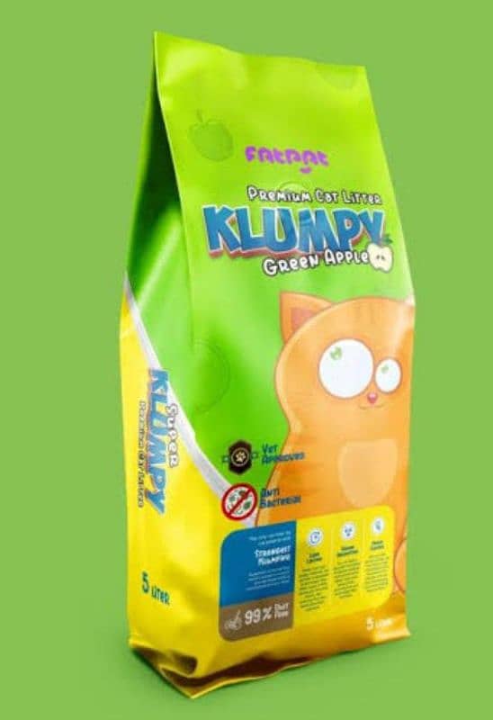 premium cat litre klumppy green apple 0