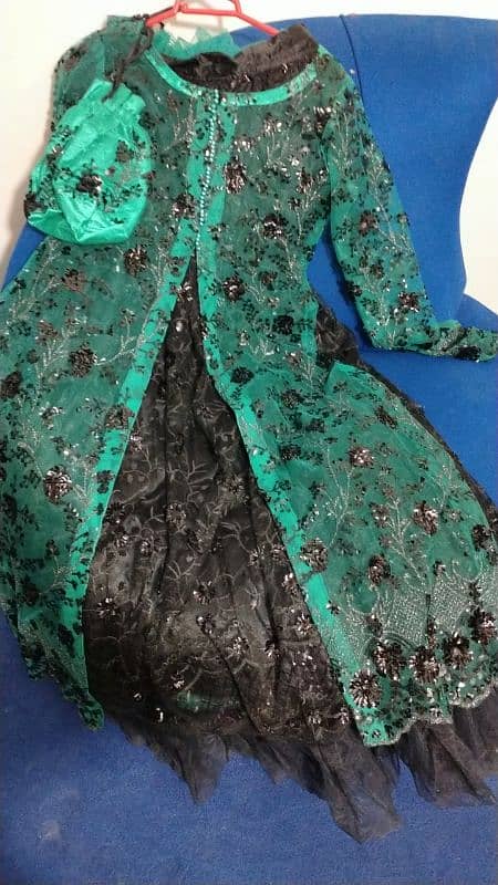 green Lehnga for party wear engagement wear 1