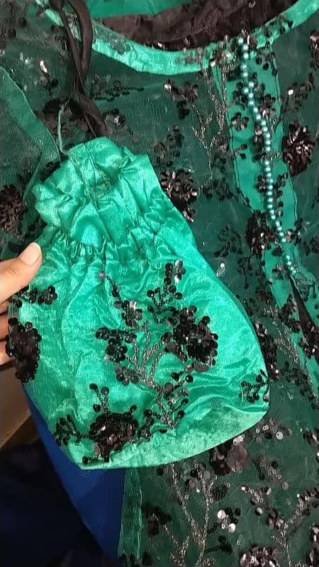 green Lehnga for party wear engagement wear 2