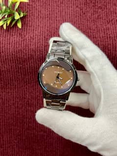 men's quartz chain strap watch