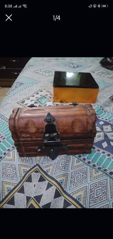 Wood Jewelry Box Gothic Rustic Decor 0