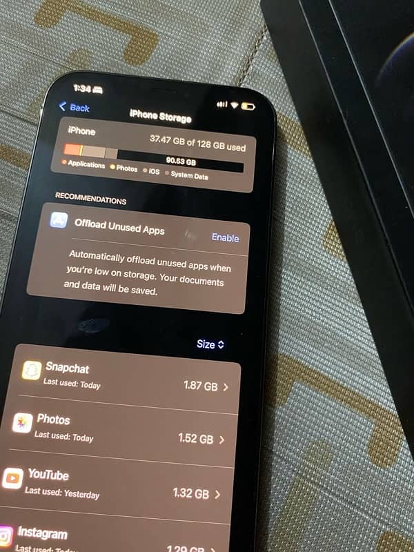iphone 12 pro max pta approved 128 gb 2