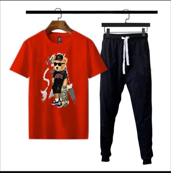 Stylish Men's Printed Track Suit - 2 Pcs Set 5