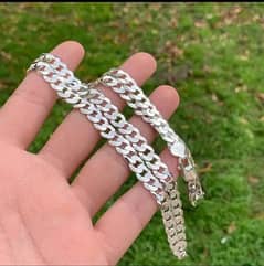Men silver chain