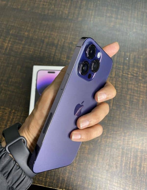 iphone 14 pro max deep Parpul  color 10/10 condition jv 128 gb 91% BH 1