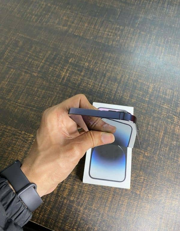 iphone 14 pro max deep Parpul  color 10/10 condition jv 128 gb 91% BH 2