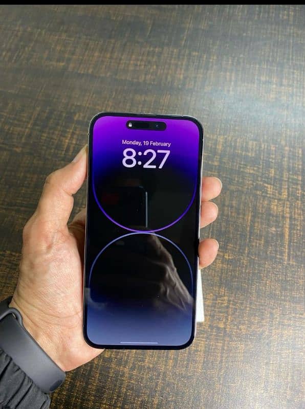 iphone 14 pro max deep Parpul  color 10/10 condition jv 128 gb 91% BH 4