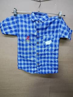 1 Pc Boy's Stitched Cotton Printed Half Sleeves Shirt