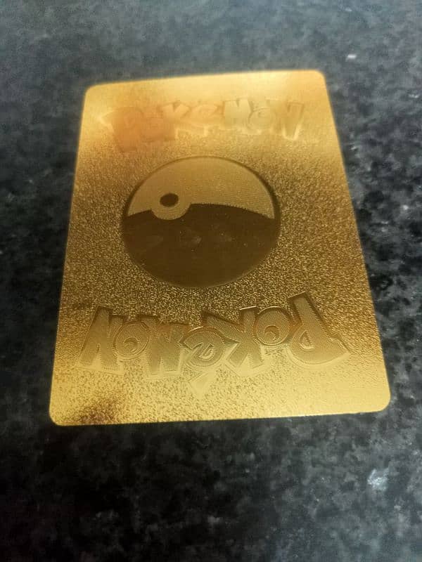 Pokemon card golden foil 1