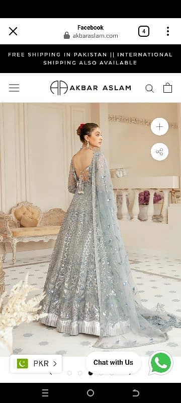 walima dress/branded/frock/long frock/albar aslam/dress for walima 2