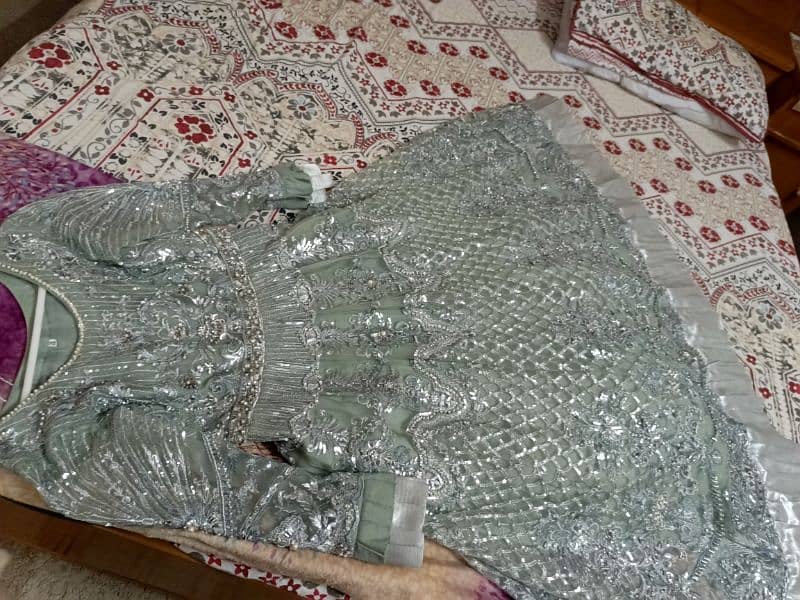 walima dress/branded/frock/long frock/albar aslam/dress for walima 6