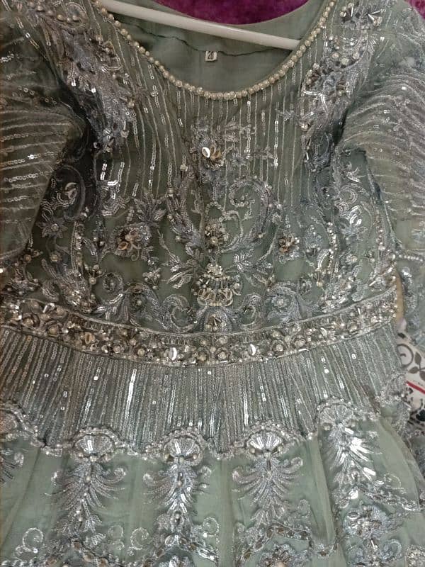 walima dress/branded/frock/long frock/albar aslam/dress for walima 7