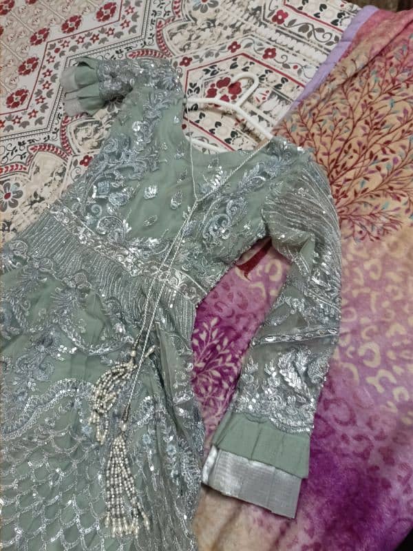 walima dress/branded/frock/long frock/albar aslam/dress for walima 12