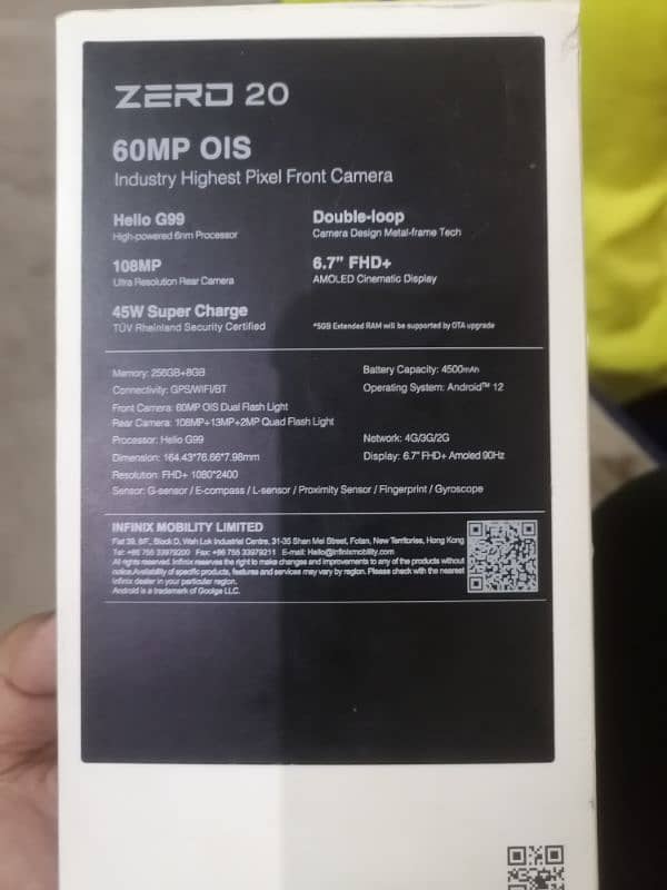 Infinix Zero 20 7