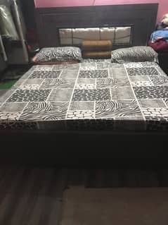 bed with mattress