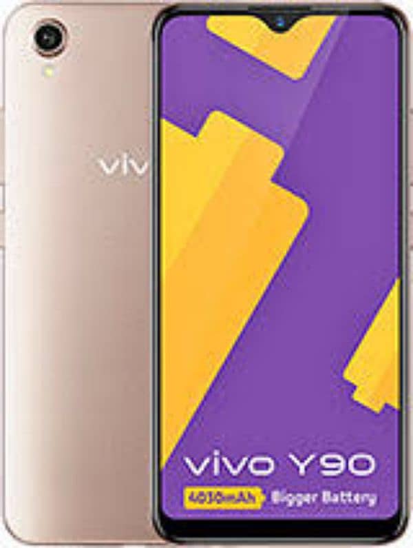vivo y90 good condition with box 2/32 1