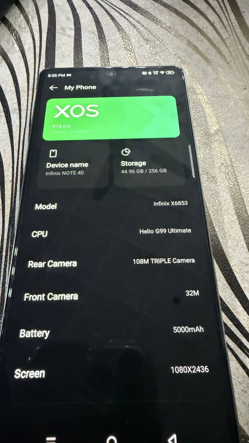 Infinix Note 40 8/256GB PTA Approved 3