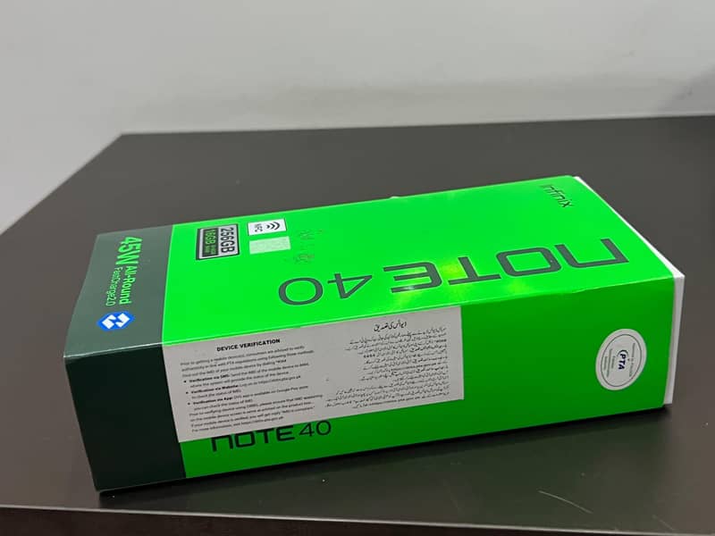 Infinix Note 40 8/256GB PTA Approved 12
