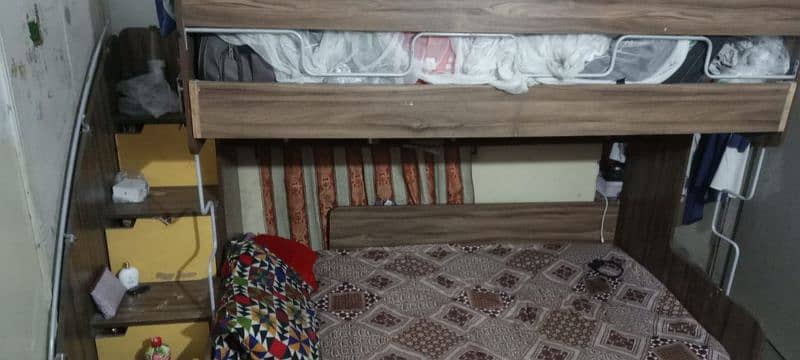 Stylish Double Story Bunk Bed for Kids & Teens – Space Saver! 0