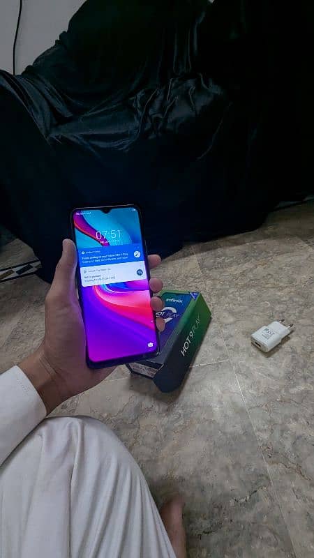 Infinix Hot9 Play 4/64 With Box And Charger PTA approved All Ok 1
