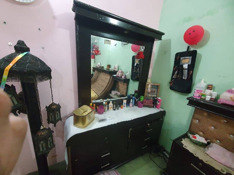 king size bed with two tables and mirror table 03449192025 8