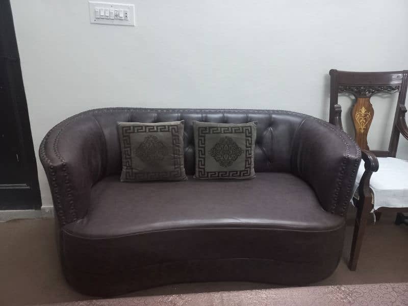 Luxurious 7-Seater Genuine Leather Sofa Set(without cusion) 3