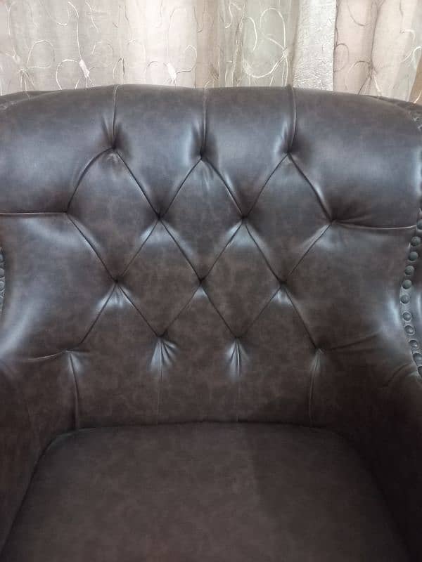 Luxurious 7-Seater Genuine Leather Sofa Set(without cusion) 5