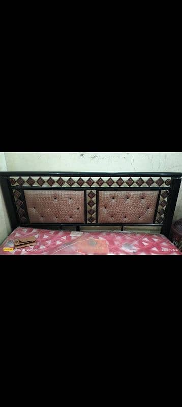 iron bed 6x6 with mattress or sofa seti 1