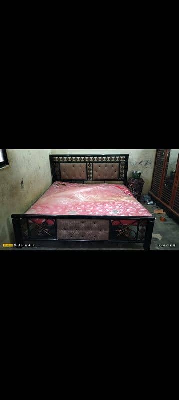 iron bed 6x6 with mattress or sofa seti 2