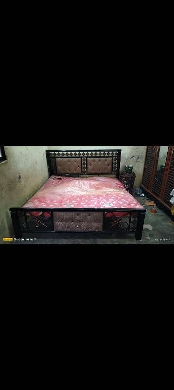 iron bed 6x6 with mattress or sofa seti 4