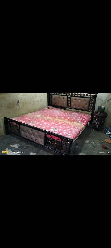 iron bed 6x6 with mattress or sofa seti 8