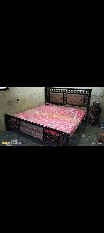 iron bed 6x6 with mattress or sofa seti 9