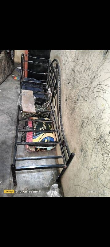 iron bed 6x6 with mattress or sofa seti 12