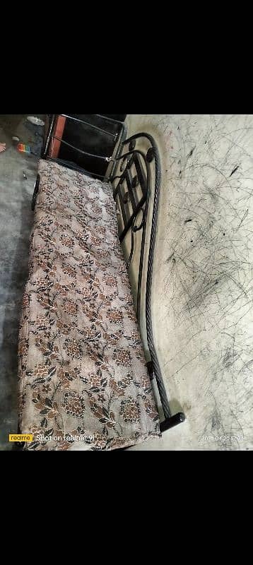 iron bed 6x6 with mattress or sofa seti 14