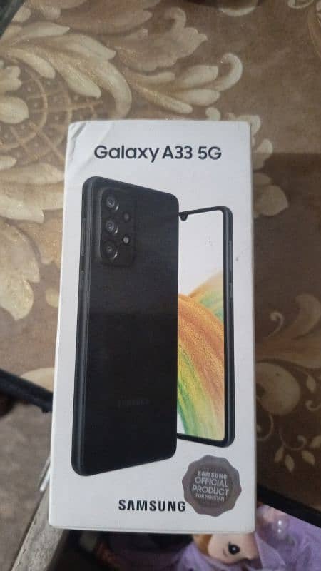 Samsung A33 5g With box 8/128 official pta approved urgent sell 1