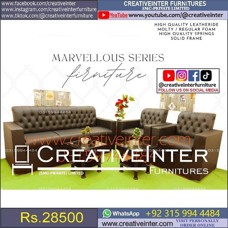 Sofa set color bed dining office table chair cupboard coffee center 15