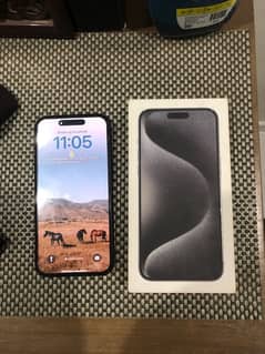 Iphone 15 pro max 256 gb jv 10/10 box cable included