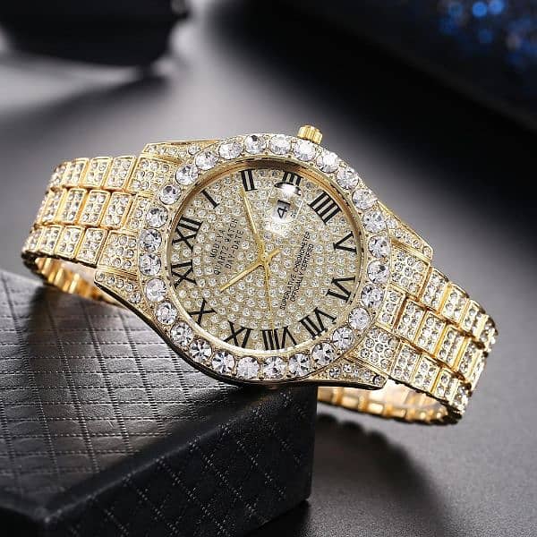 2IN 1 DIAMOND MEN'S WATCH WITH FREE EARBUD |  | HOME DELIVERY | 11