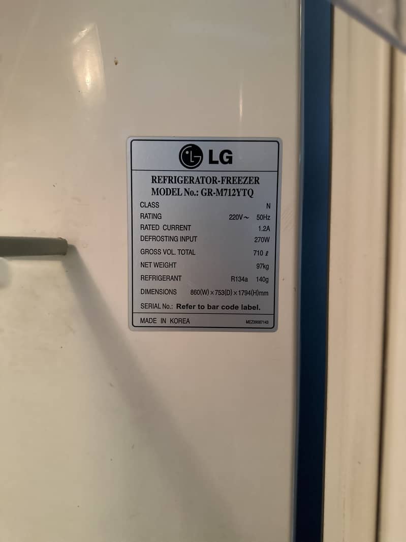 LG No frost refrigerator( imported) 2