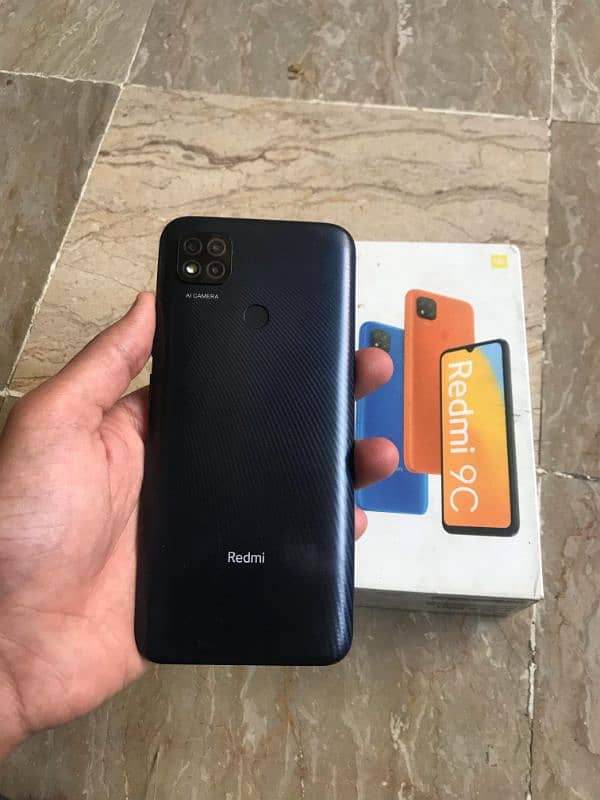 redmi 9c 3/64gb dual sim all ok set ha with box 10/10 condition ha 1