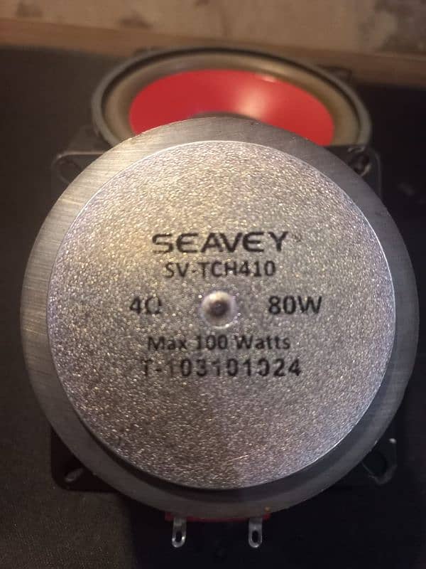 Seavey 4 inch 80 Watts speakers max 100 watts 3