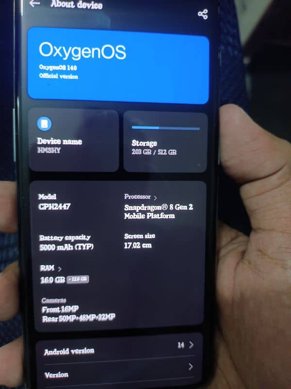 One Plus 11 16GB 512 GB Physical Dual Sim 1
