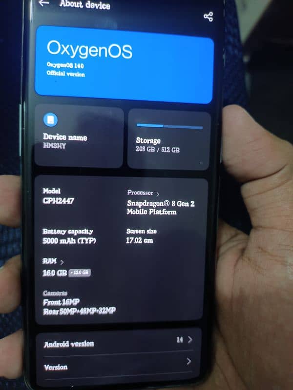 One Plus 11 16GB 512 GB Physical Dual Sim 2